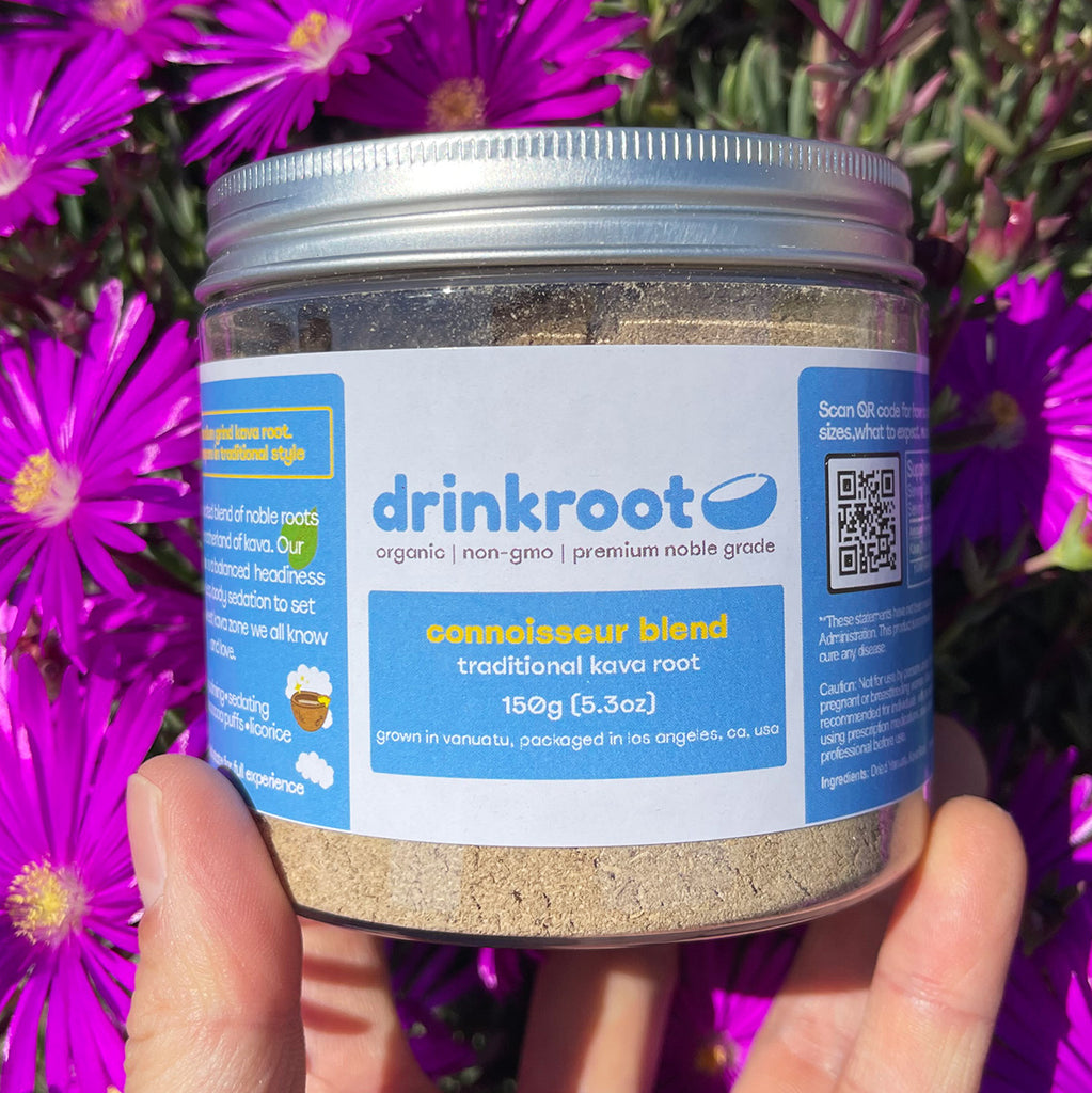 Connoisseur Traditional Kava jar crafted for full, bodied depth, soothing heaviness, and grounded evening relaxation.